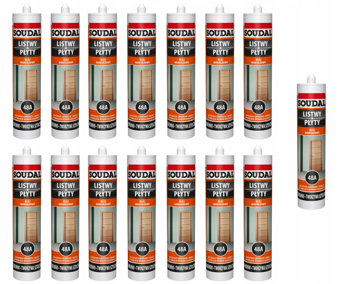 Soudal Montážní lepidlo 48A karton 280 ml 15 ks