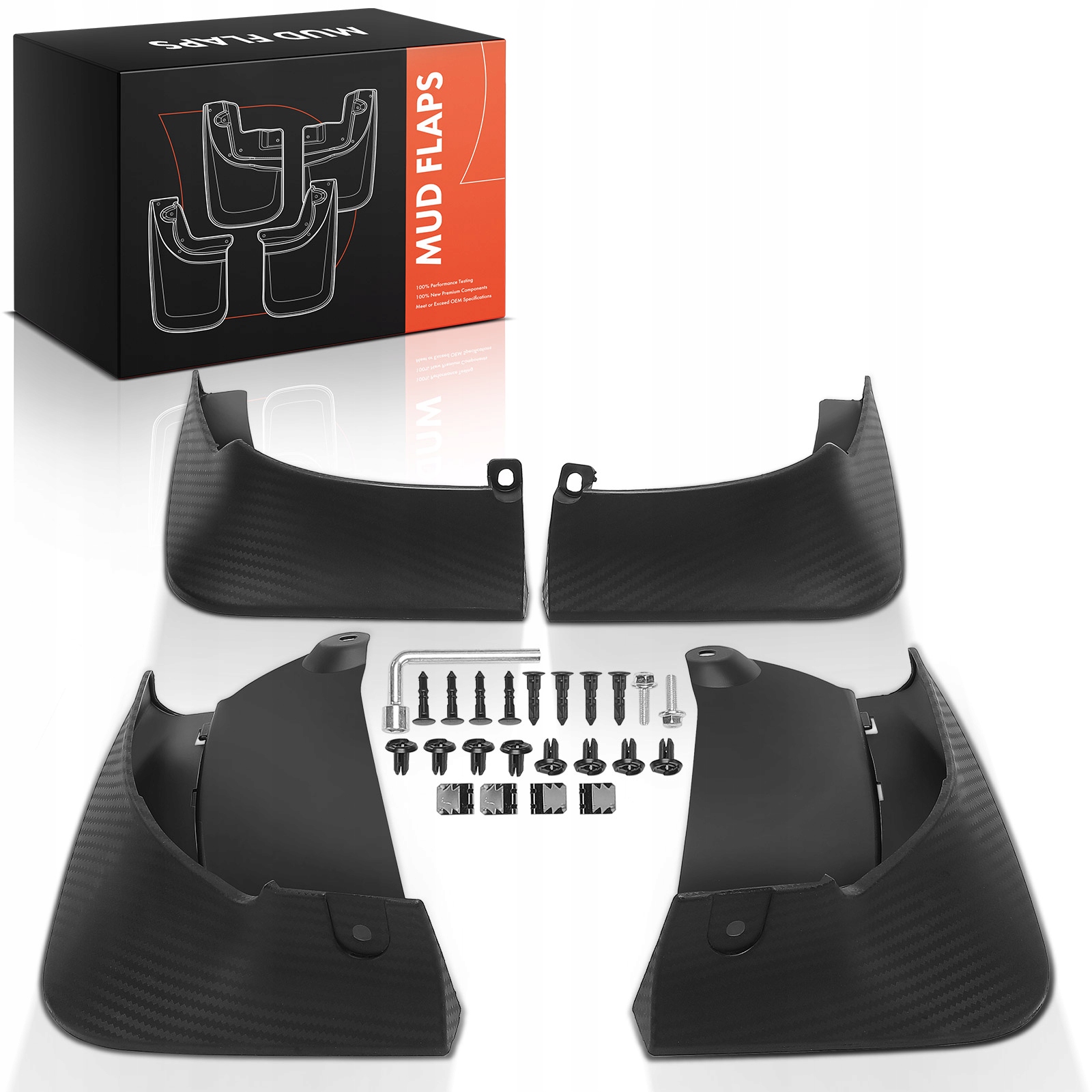 Frankberg 4x Chlapacze Przód Tył Pod dla Tesla Model Y 5YJY