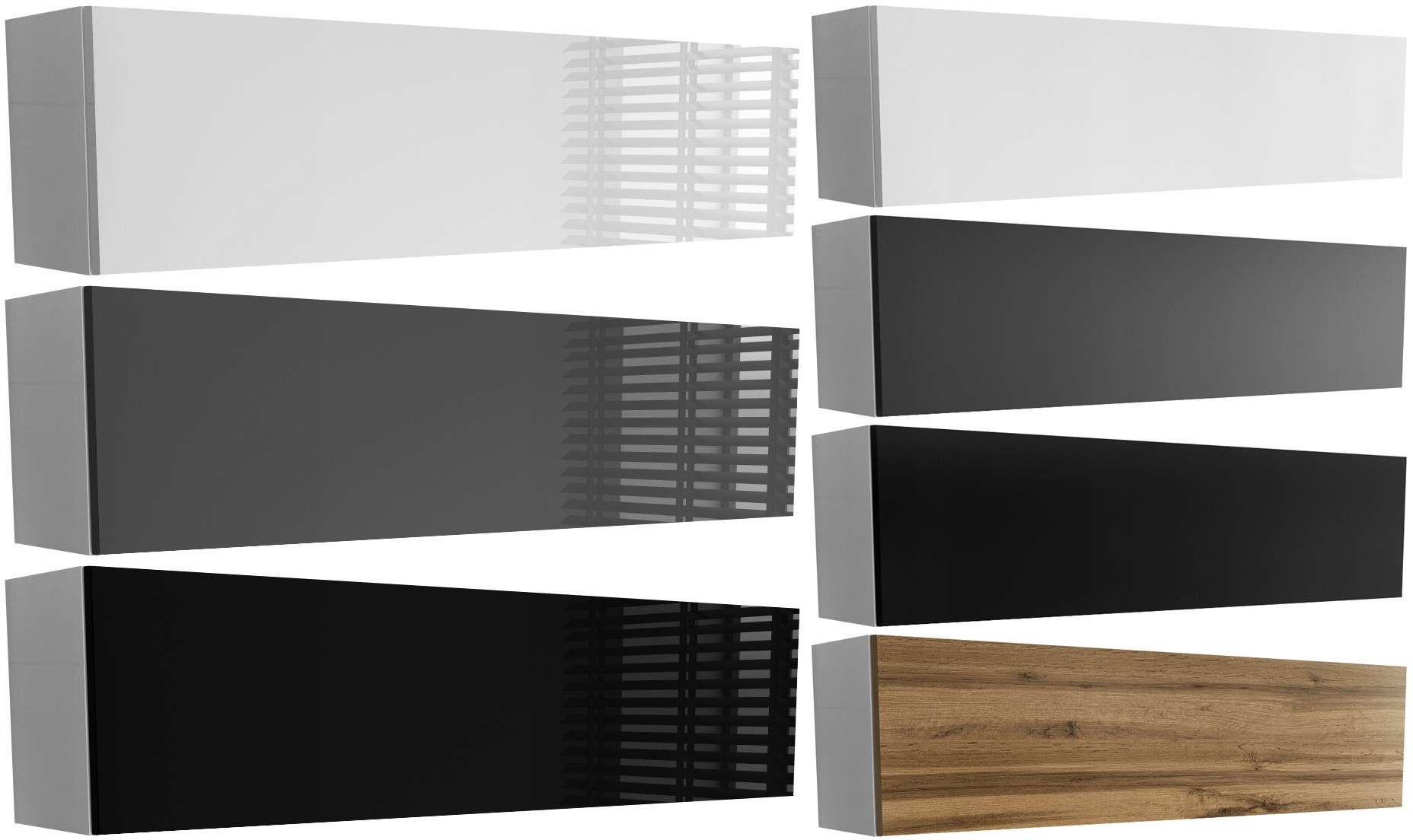 PAWLACZ SZAFKA WISZĄCA 120 120cm biały + połysk Typ wiszące