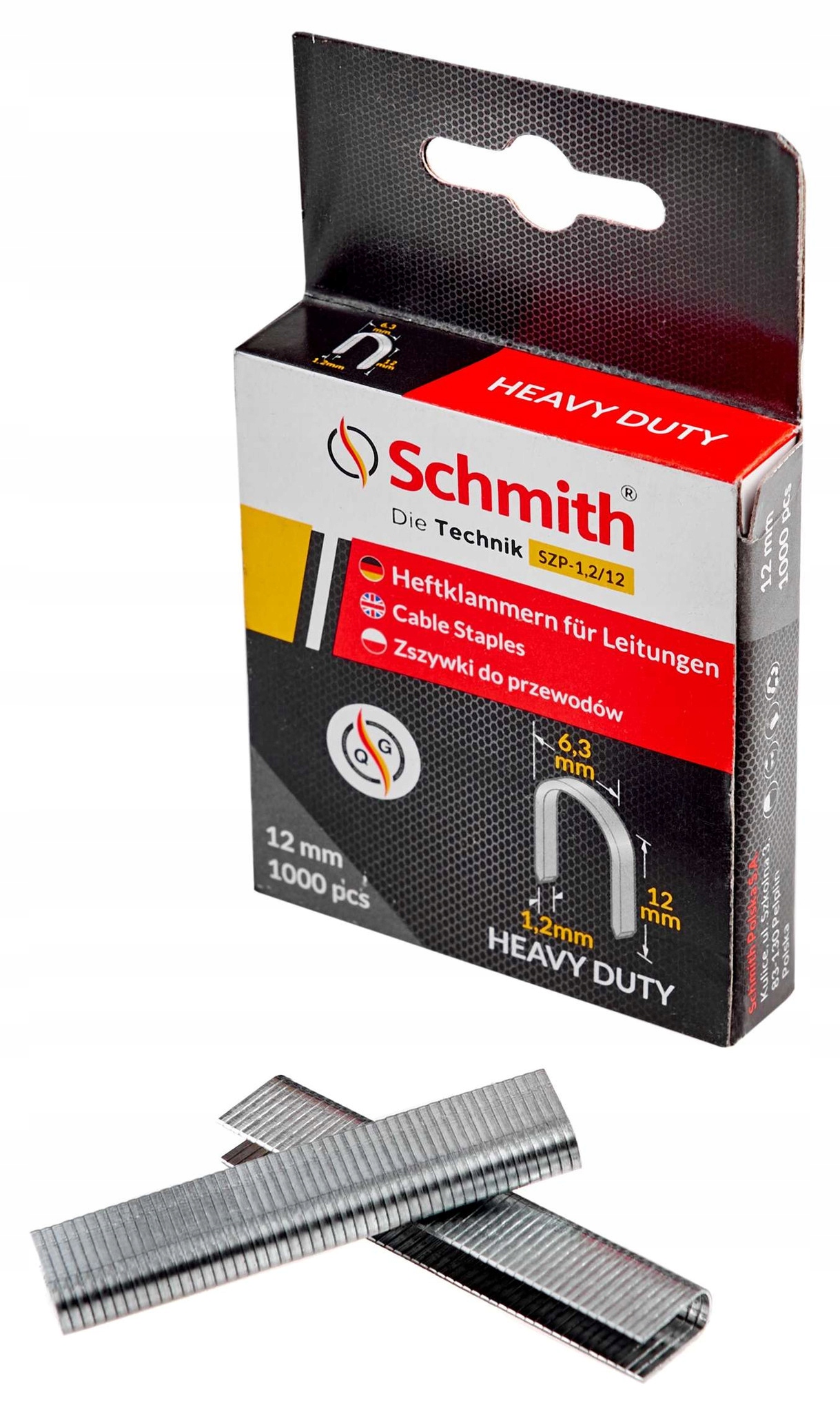

Schmith Zszywki Do Przewodów 12MM 1000 szt