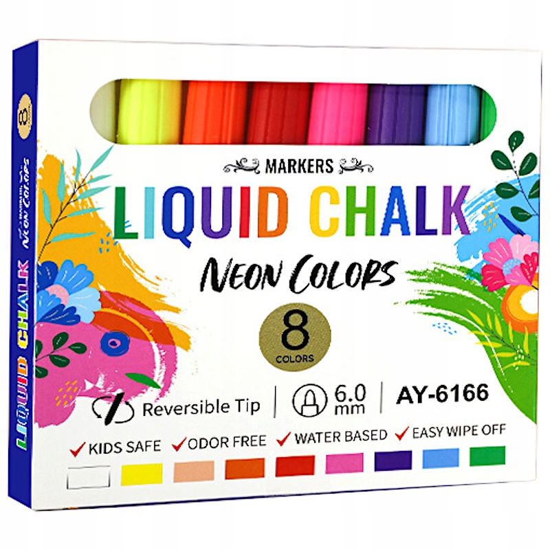 Markery Pisaki kredowe Liquid Chalk Neon Colors 8 Kol. EAN (GTIN) 5907813943836
