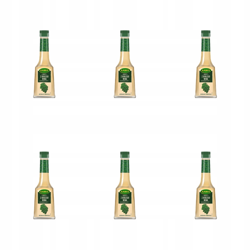 Kamis Vinný ocet z bílého vína pro omáčky, saláty, saláty, marinády 250 ml X6