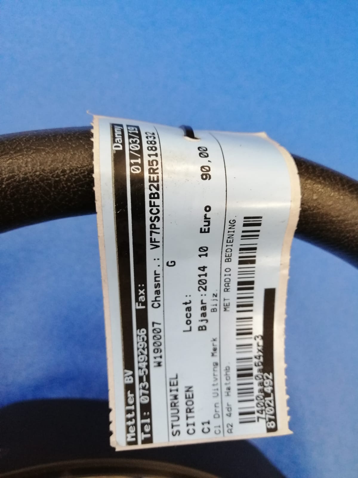 lenkrad CITROEN C1 2014r MULTI FUNKCJA