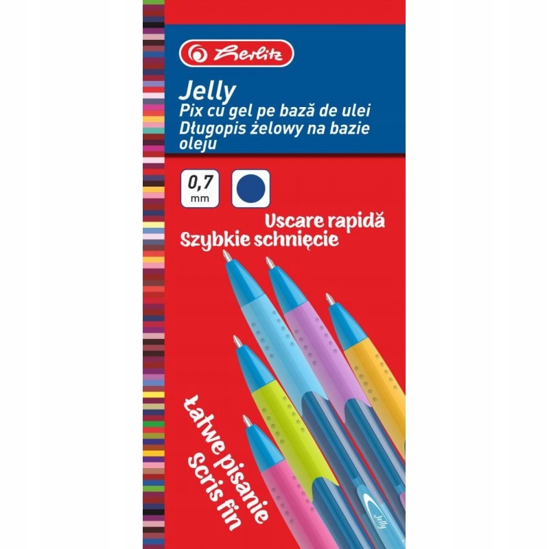 РУЧКИ гелевые Jelly HERLITZ 12 ШТУК набор 0,7