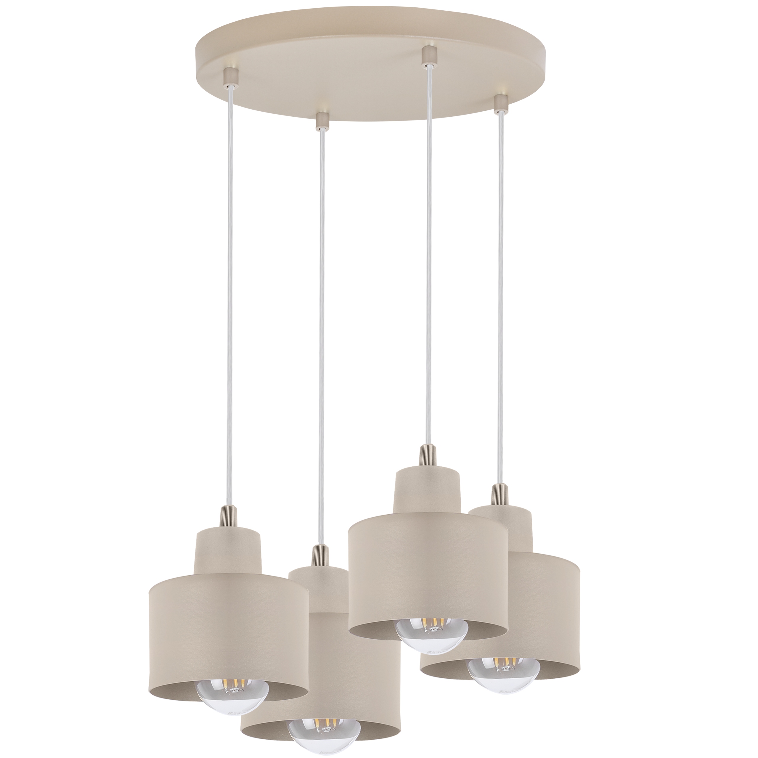 Závesná Stropná Lampa Kašmírový Luster Béžový Japandi Do Kuchyne A Obývačky