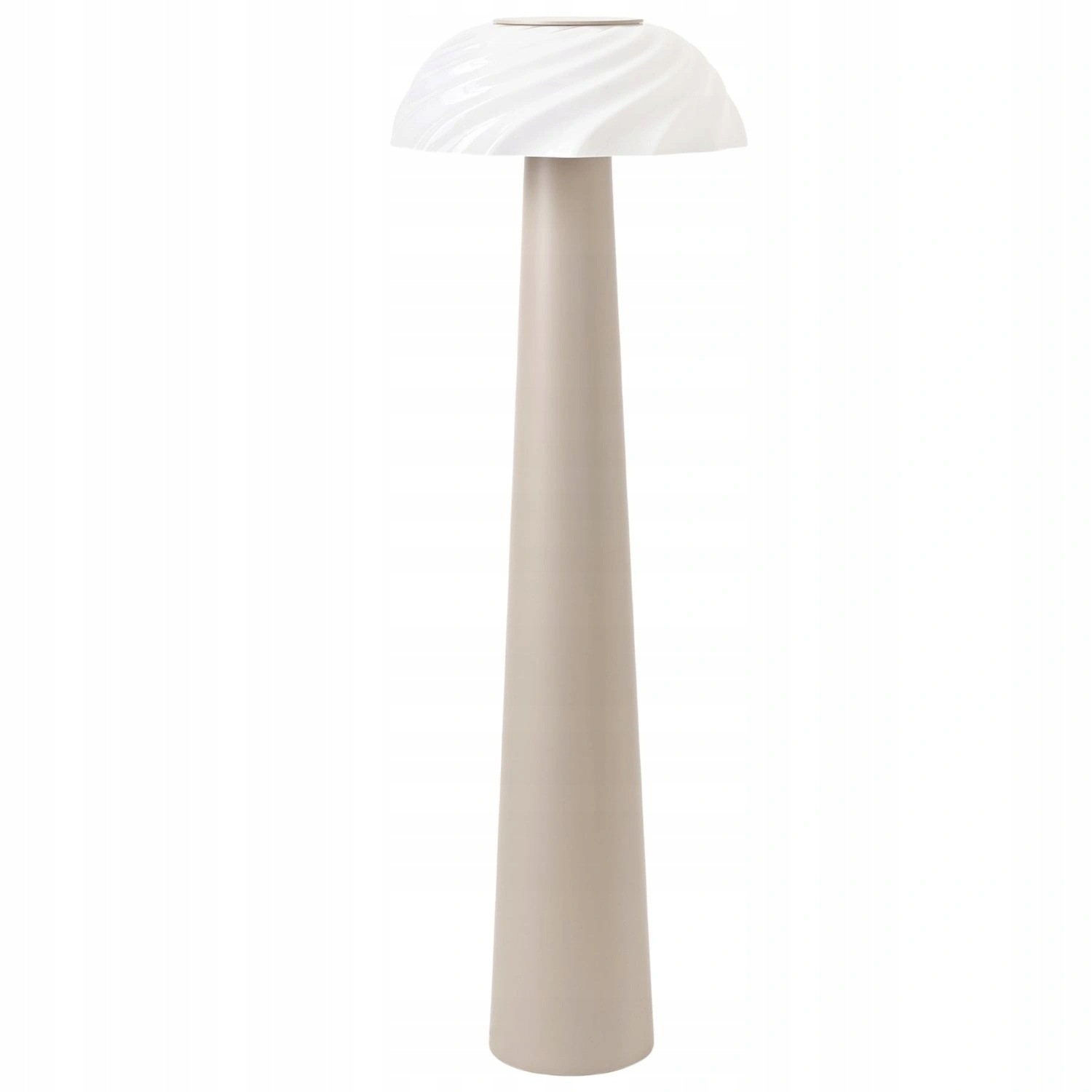 Stojacia stojaca lampa Anyna dizajnová béžová kovová 123 cm
