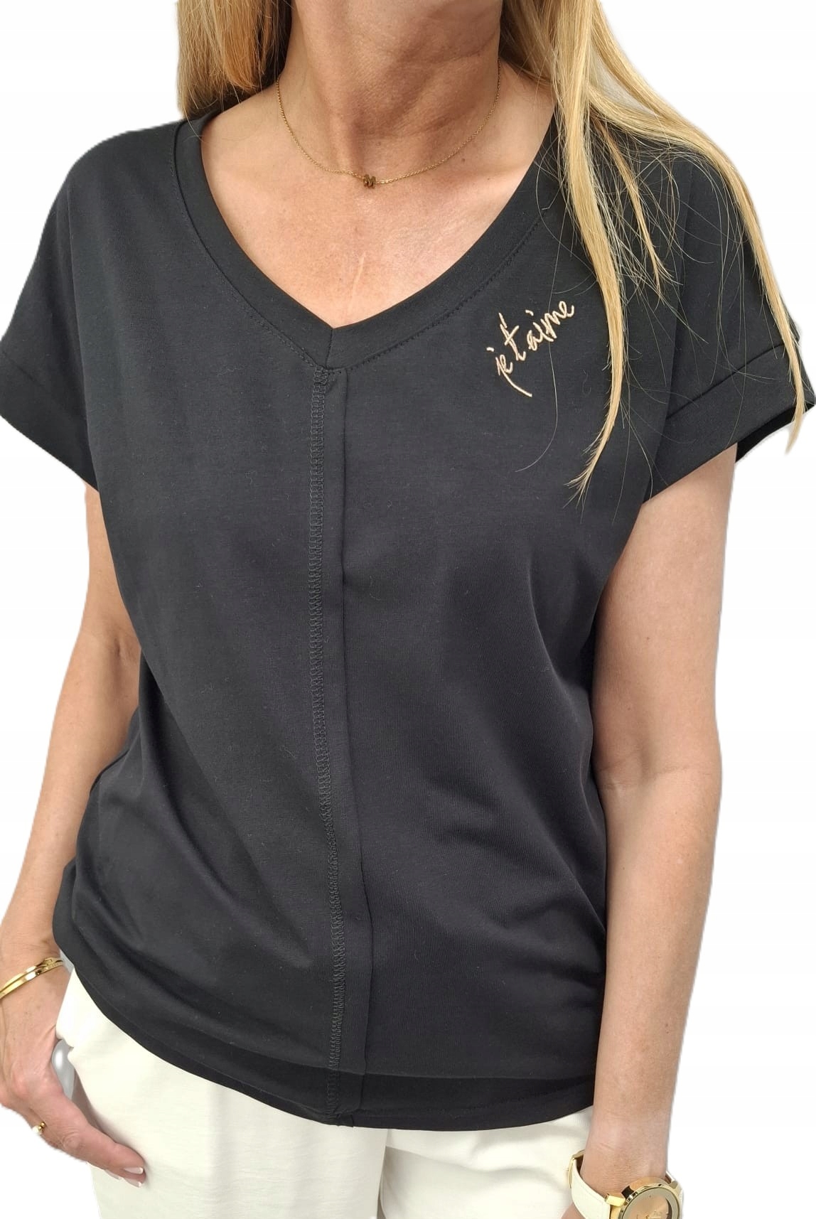 Cocomore Tričko Halenka s výšivkou Černá 36/S New