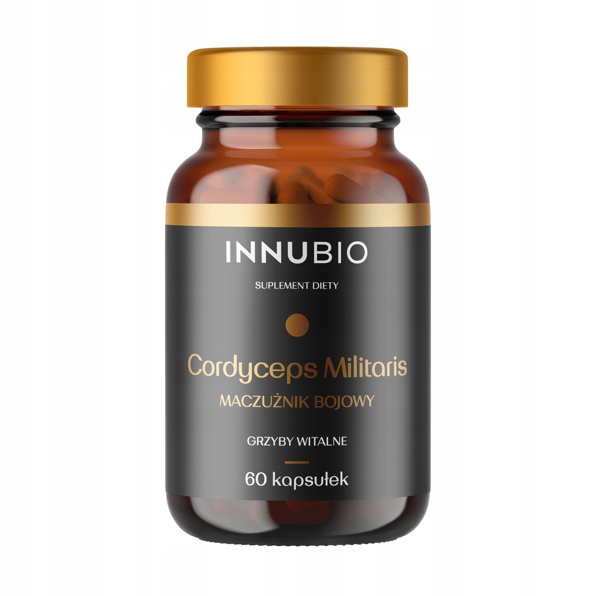 Innubio Cordyceps ekstrakt 1% kordycepiny maczużnik bojowy 60 kapsułek