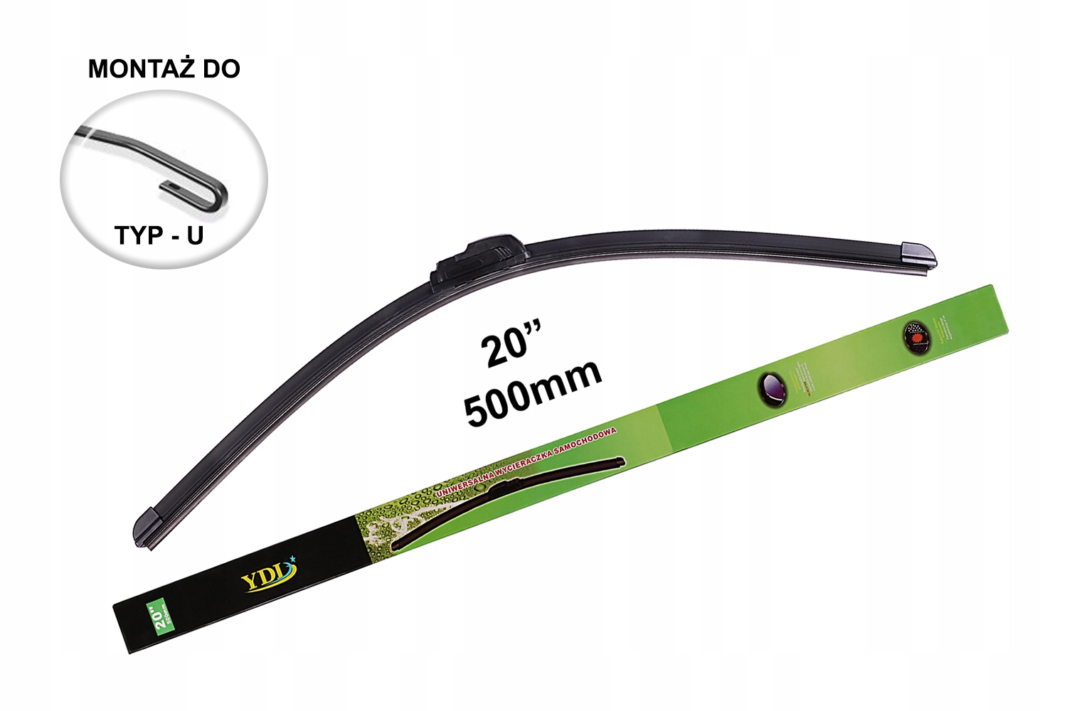 

Wycieraczka Samochodowa 500 mm 50 cm Płaska Typ-u