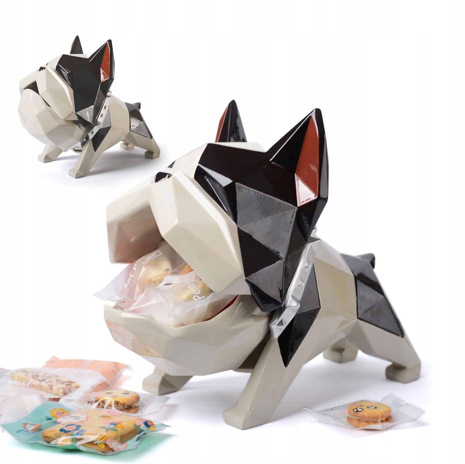 Figúrka Psa Buldog nádoba na sladkosti kľúče dekoratívna socha pes