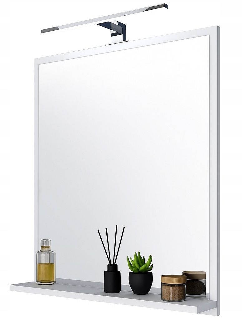 Nástenné zrkadlo obdĺžnikové 600 x 700 mm s Led osvetlením Kúpeľňové zrkadlo