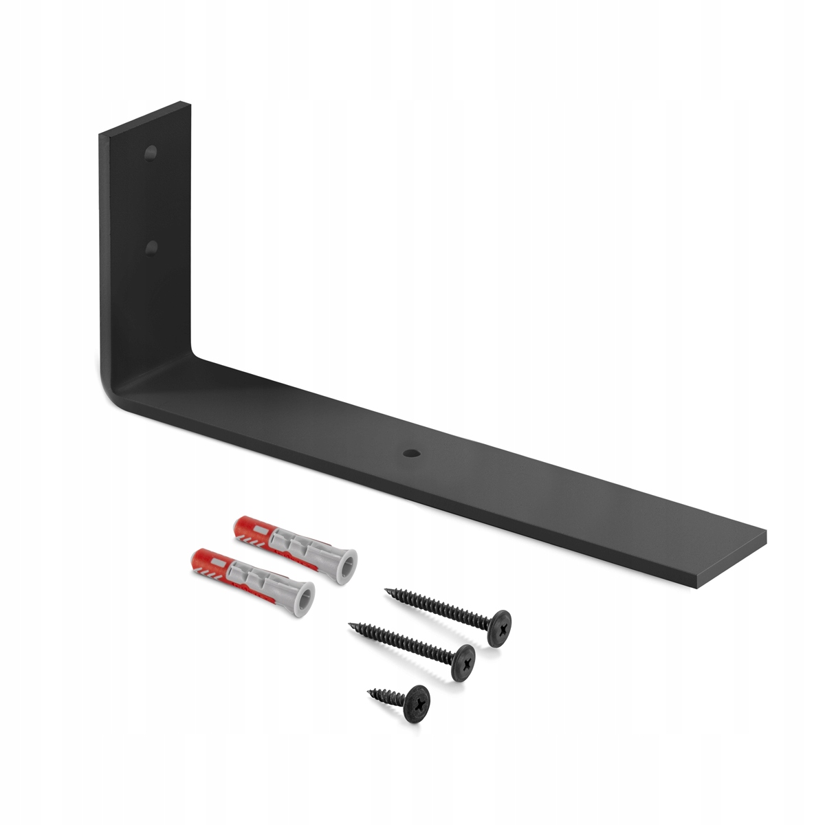 

Uchwyt do półek industrialny 1szt na ścianę czarny