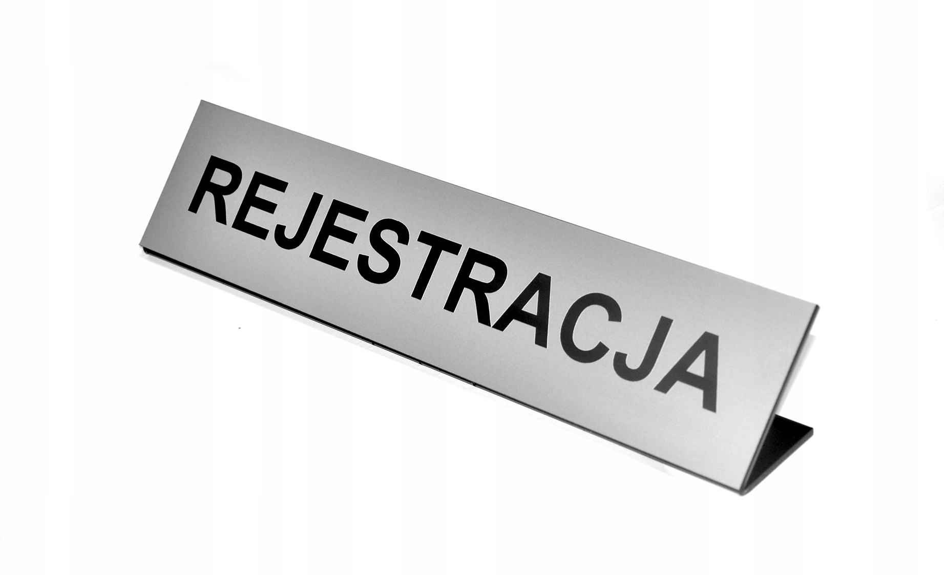 TABLICZKA STOJAK, REJESTRACJA