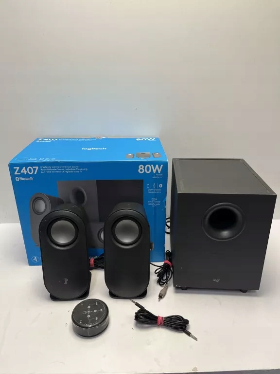 GŁOŚNIKI LOGITECH Z407 STEREO 2.1 40W / 80W