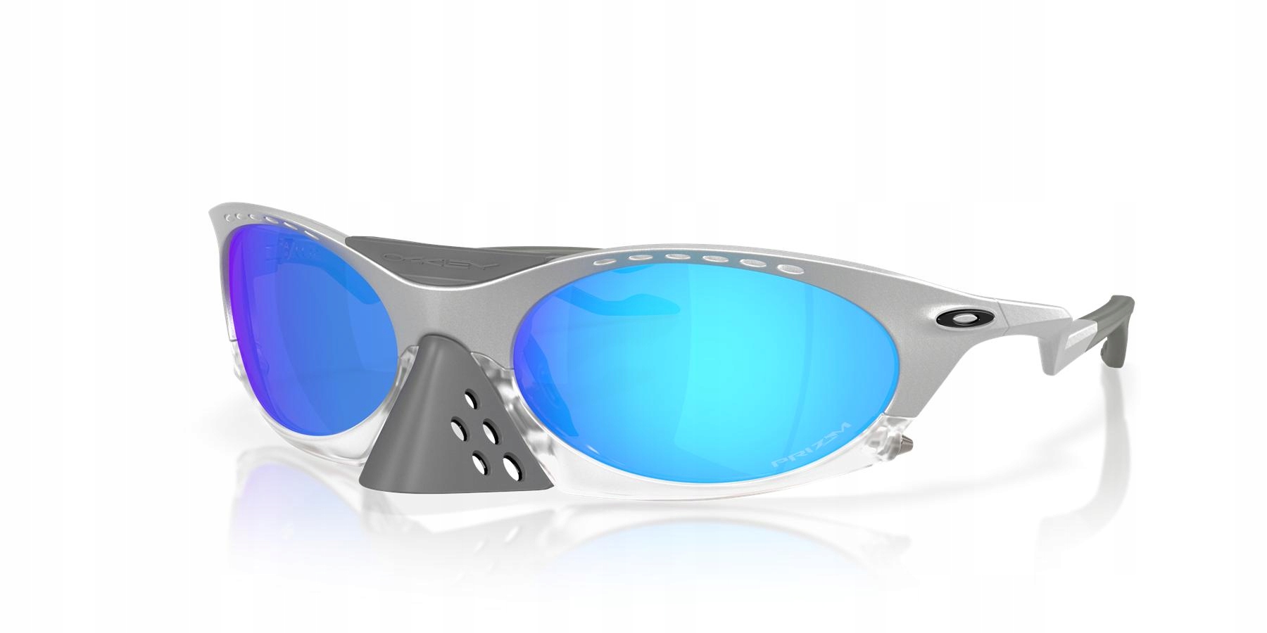 Okulary przeciwsłoneczne unisex Oakley Plantaris srebrne OO9437-13