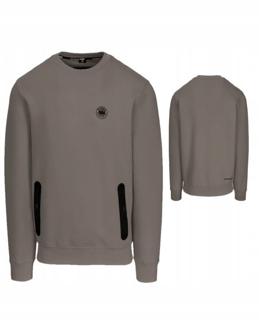 Pitbull West Coast Pánská Mikina Bez Kapuce Dogwood Hnědá Taupe 3XL