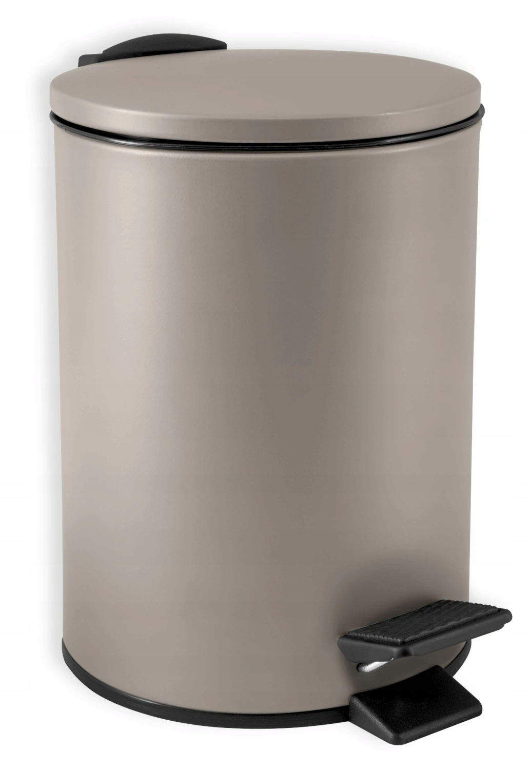 Levně Spirella pedálový odpadkový koš Adelar, matná šedohnědá ocel, 3 L