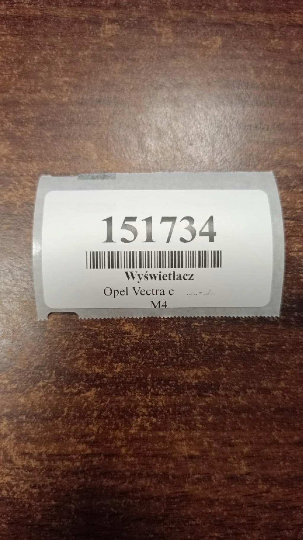 OPEL VECTRA C display KRATKI air conditioning devices 13117636AJ