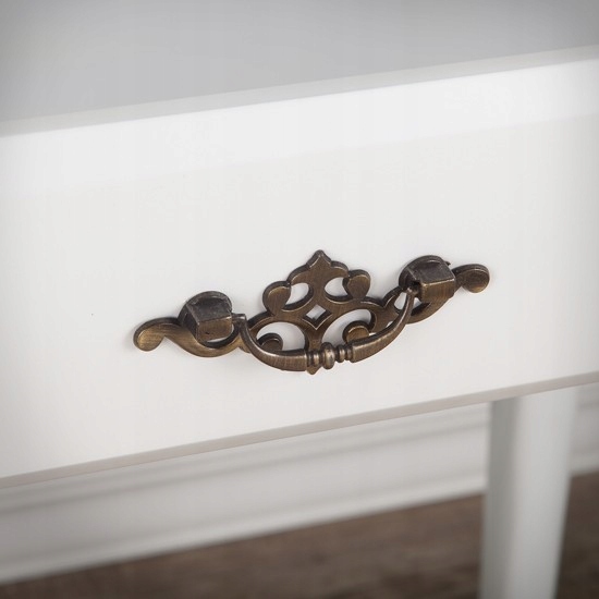 Elegancka TOALETKA KOSMETYCZNA + TABORET 06 Szerokość mebla 76 cm