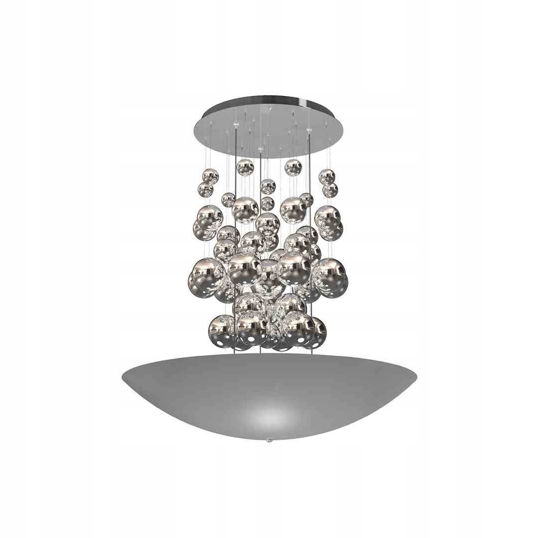 Závěsná Lampa Perla Stříbrná 42W Led