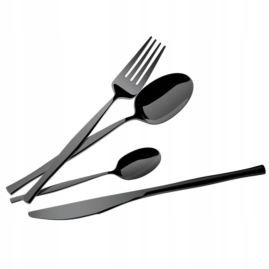 Príbory 24 Ks Berlinger Haus BH-3066 Lesk Shiny Black