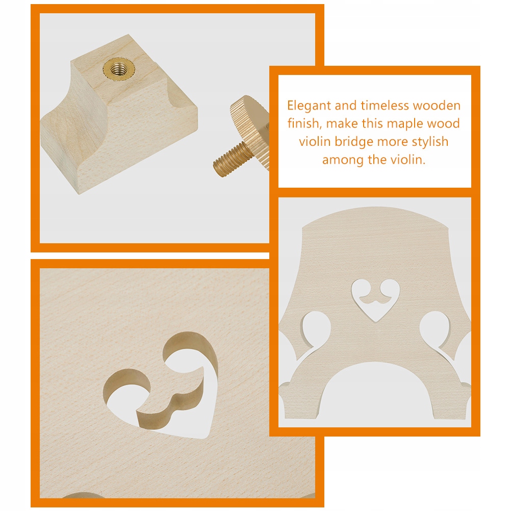 MOSTEK SKRZYPCZOWY CZĘŚĆ DREWNA KLONOWEGO Marka bez marki