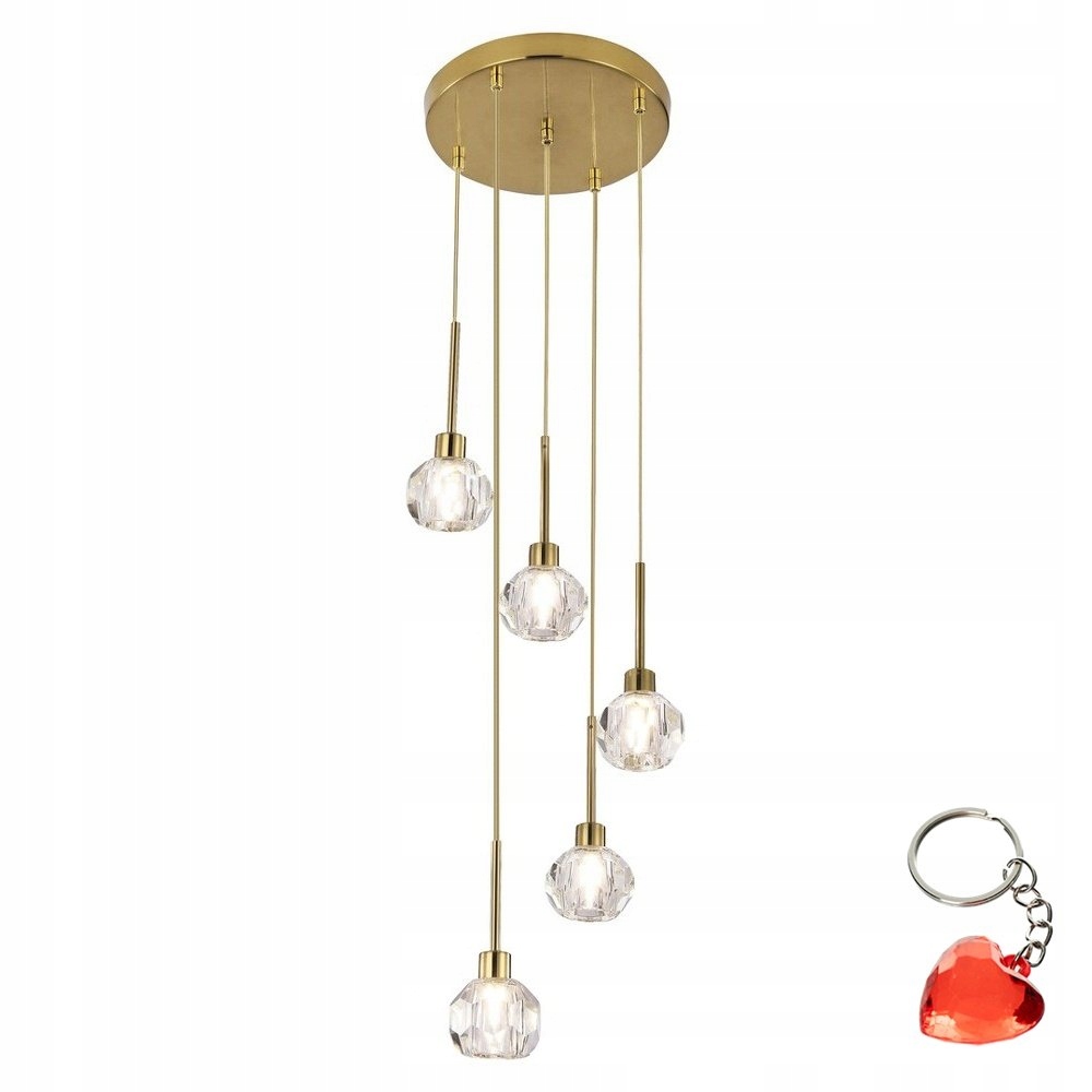 Elegantná 5-bodová závesná lampa na kruhu do obývačky Kassia Rabalux