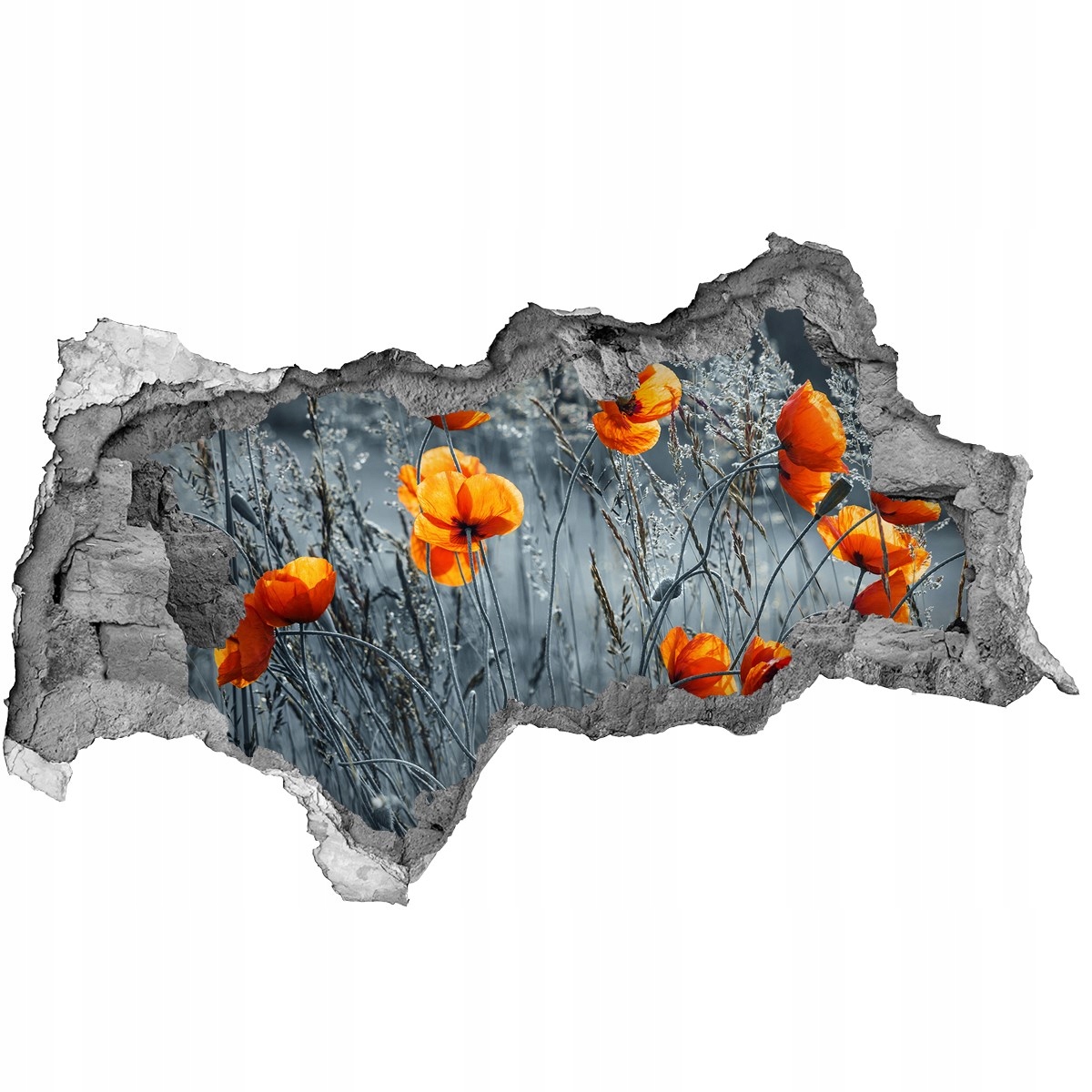 

Samoprzylepna Naklejka na ścianę Polny mak 115x88
