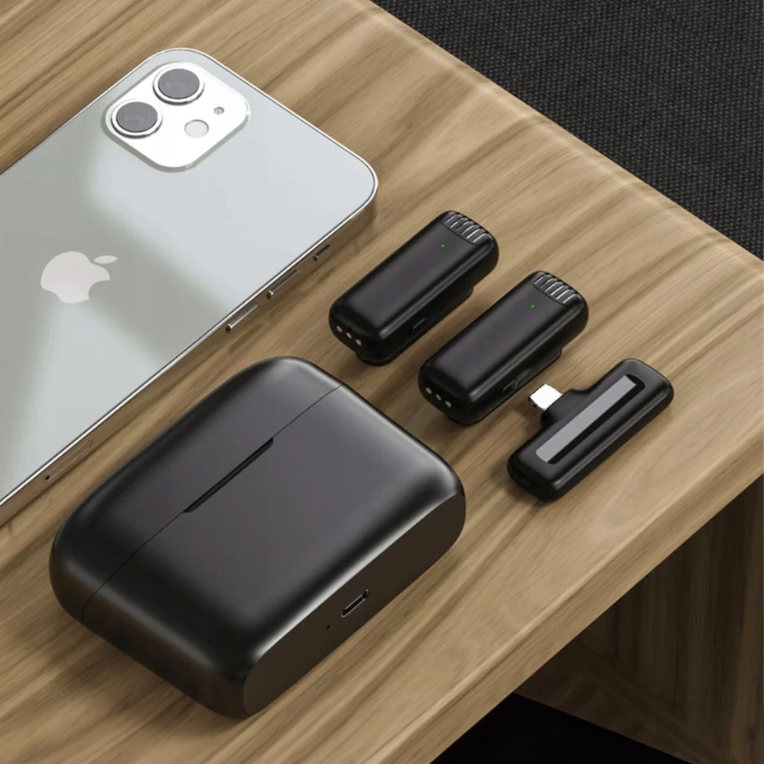 MIKROFON BEZPRZEWODOWY KRAWATOWY 2 MIKROFONY USB C APPLE ANDROID POWERBANK Stan opakowania oryginalne