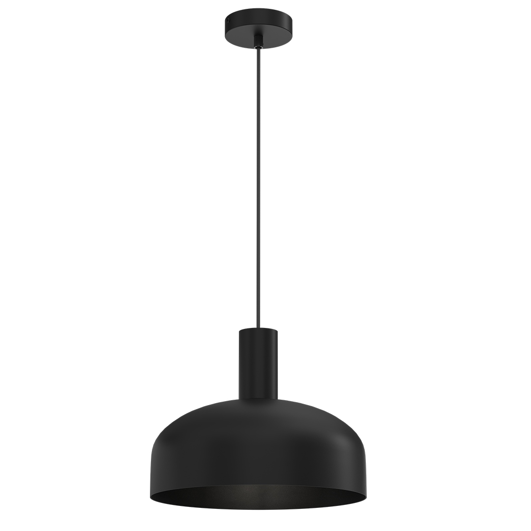 Závěsná lampa Visby Black 1xE27