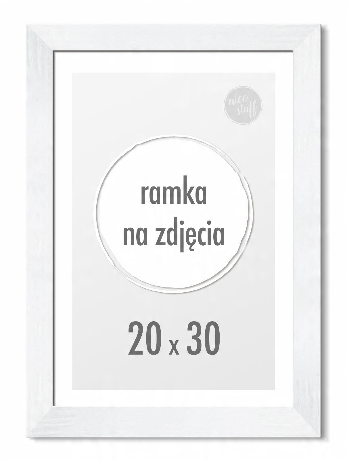 

Ramka na zdjęcia Ramki 20x30 cm 30x20 Biała