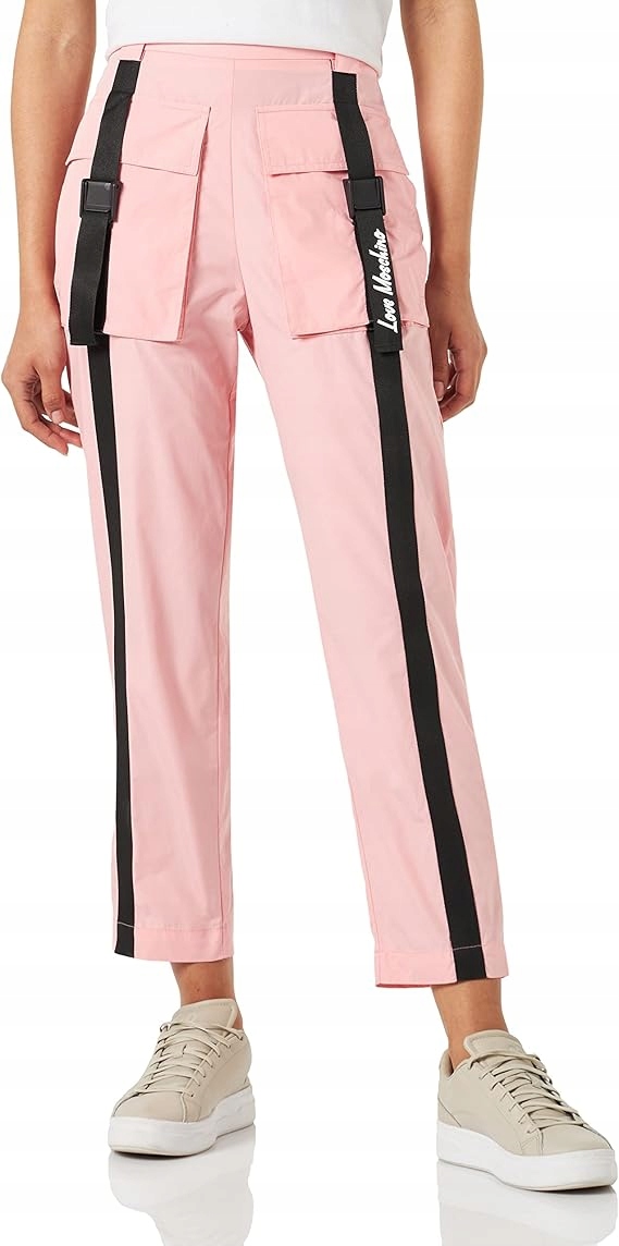 Růžové cargo tepláky Love Moschino 40