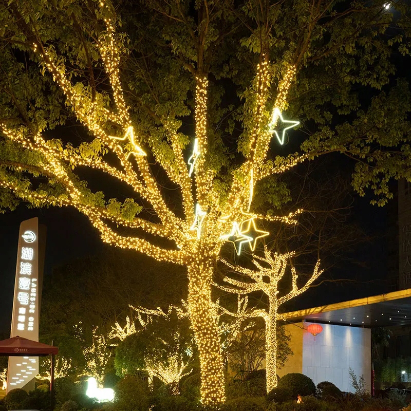 GIRLANDA LAMPKI OGRODOWE ŚWIATEŁKA ŁAŃCUCH ZEWNĘTRZNE 50M 500LED Średnica kuli 1 cm