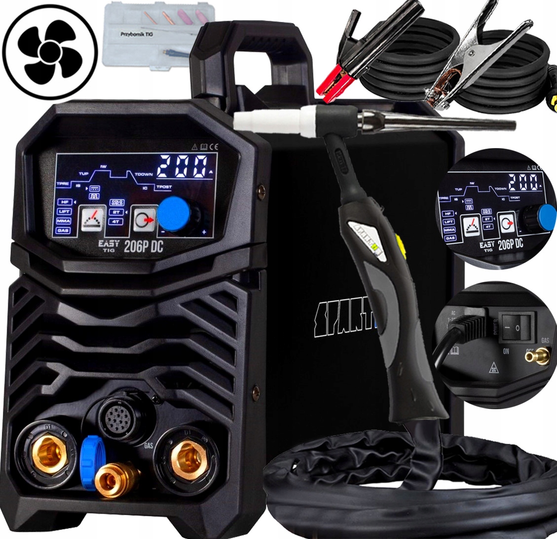 Invertorová Svářečka Spartus Easytig 206P DC 230V 200A Mma Puls