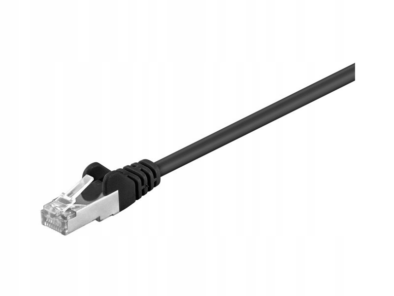 Goobay CAT 5-1500 SFTP Black 15m kabel sieciowy Czarny