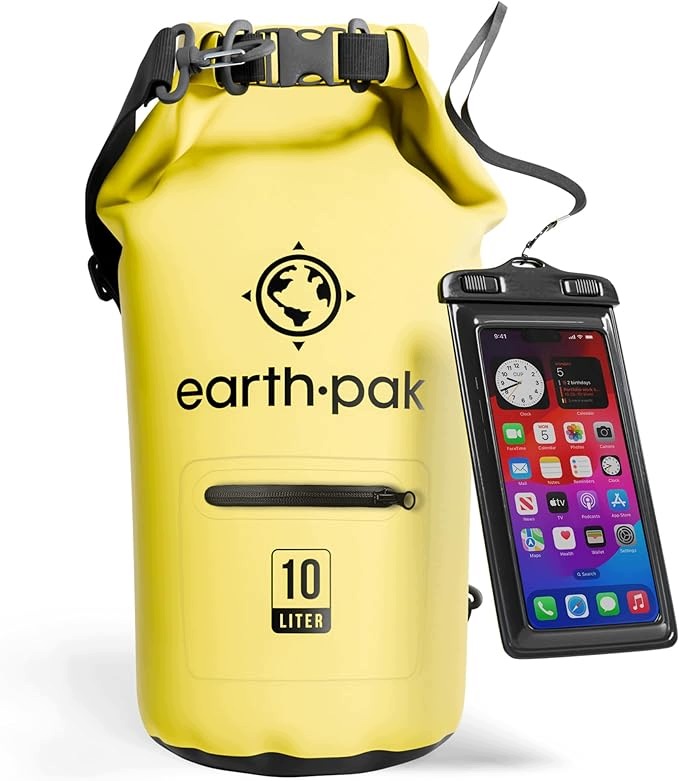 Torba wodoodporna Earth Pak Unisex z kieszenią zapinaną na zamek 10 l.