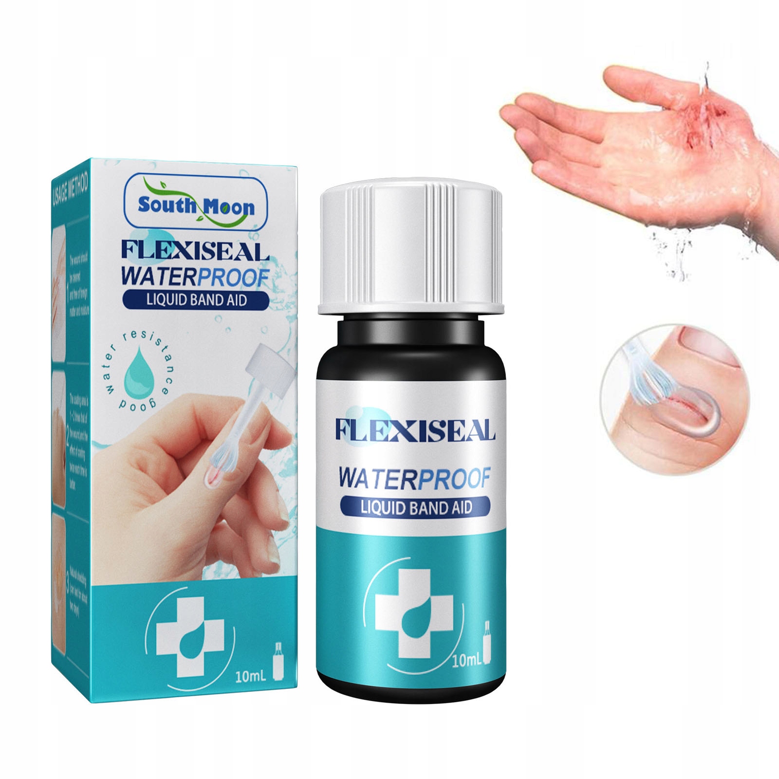 10ml Wodoodporny Bandaż Pierwszej Pomocy Płynie Gojenia Ran Plaster Żelowy