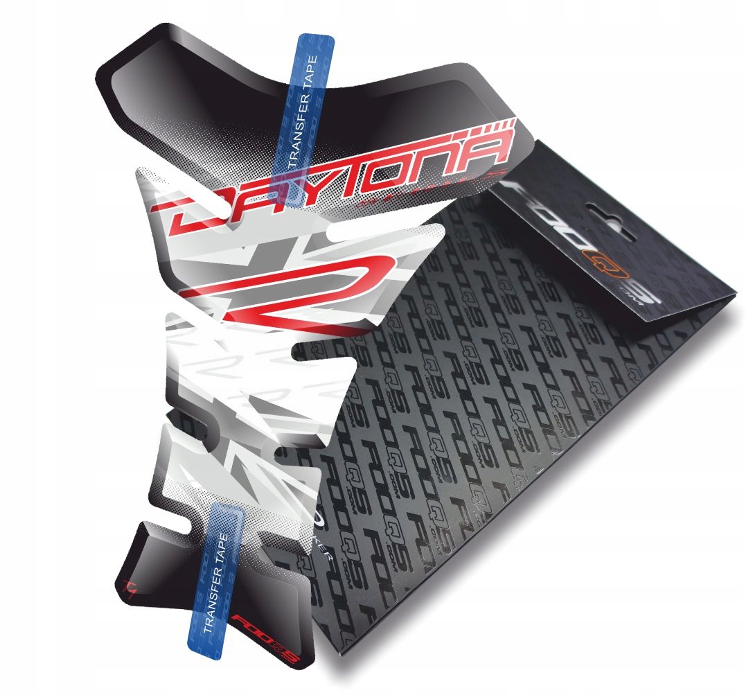 Tank-pad od firmy Fooqs pro Triumph Street-triple 675 1050 Rx Bílý Červený