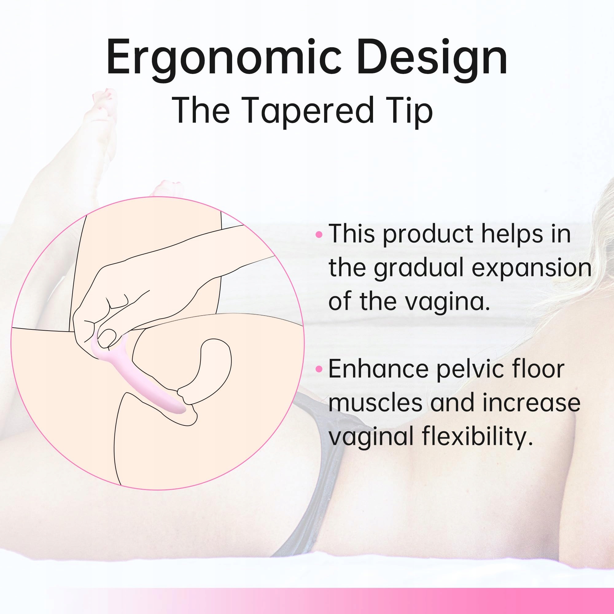 WEIMOB Zestaw Silikonowych Dilatorów Dla Kobiet Vaginismus i Masaż Anusa — miniatura 2