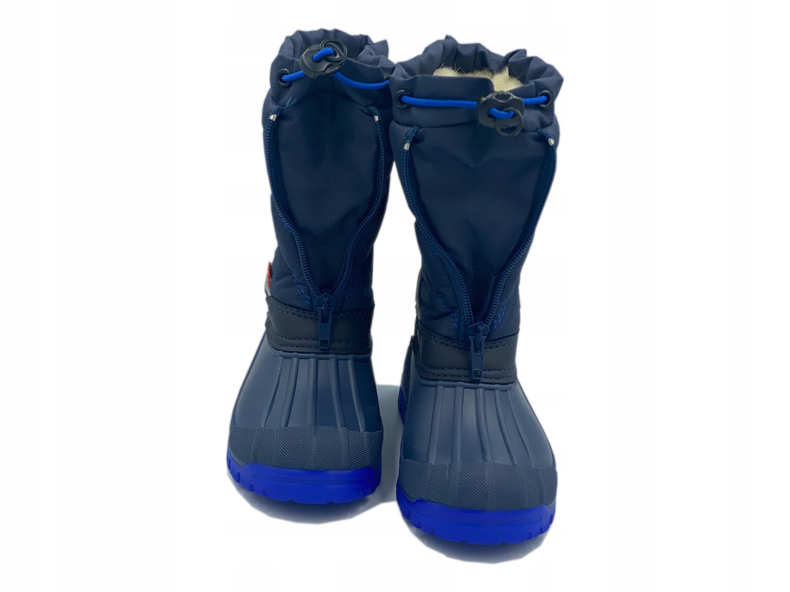 Demar Śniegowce Niko Ocieplane Naturalna Wełna, niebieskie roz. 37/38 B Kolor niebieski