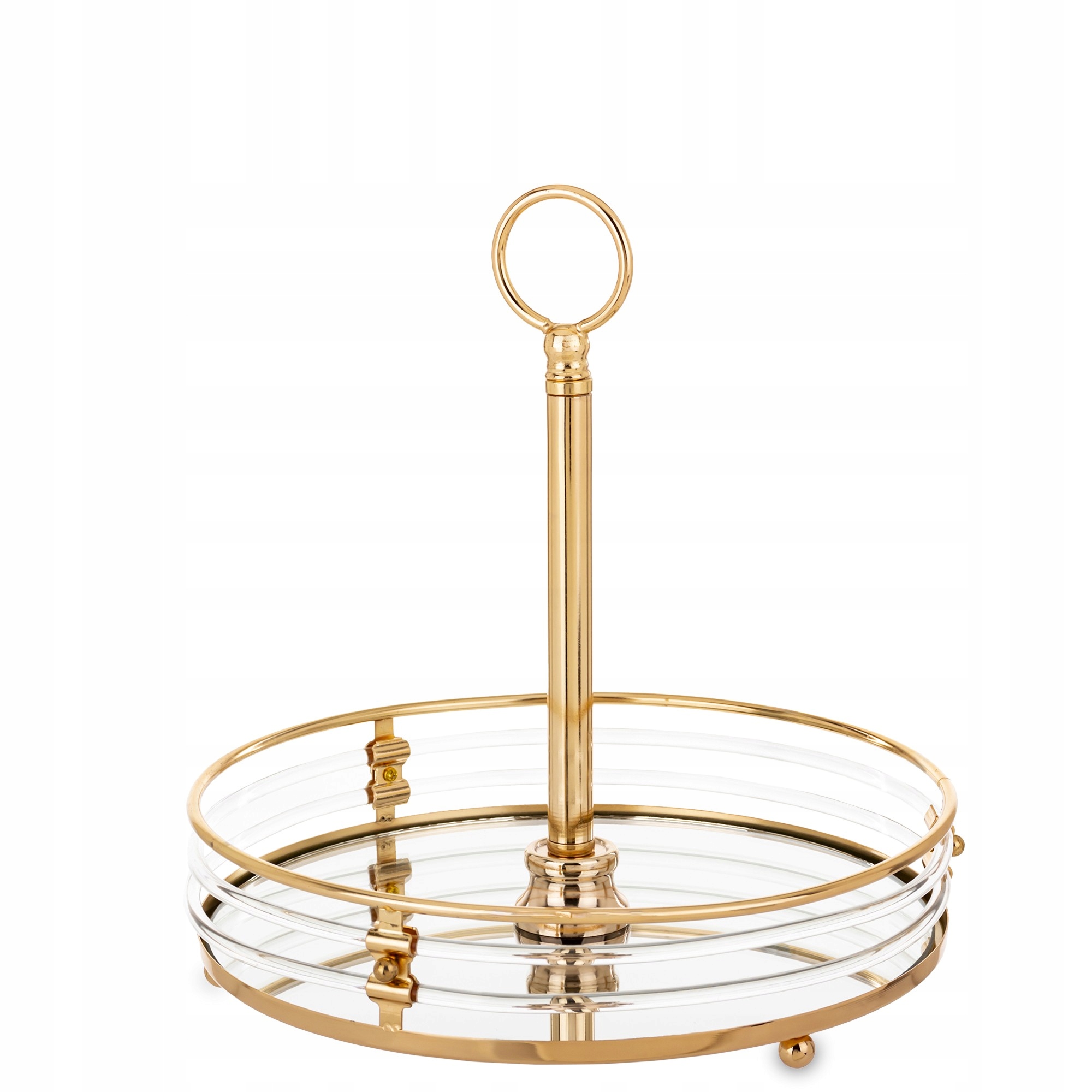 Podnos Zlatá Elegantná Glamour Dekorácia Do Izby Darčeková Tácka