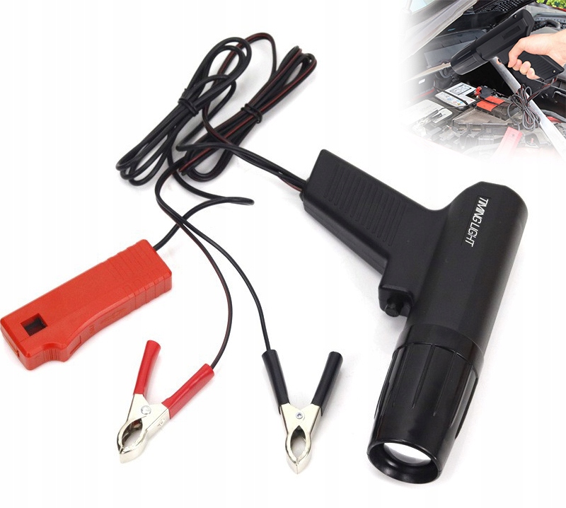 12V Stroboskopická lampa pro zapalování, přesná, s regulací úhlu