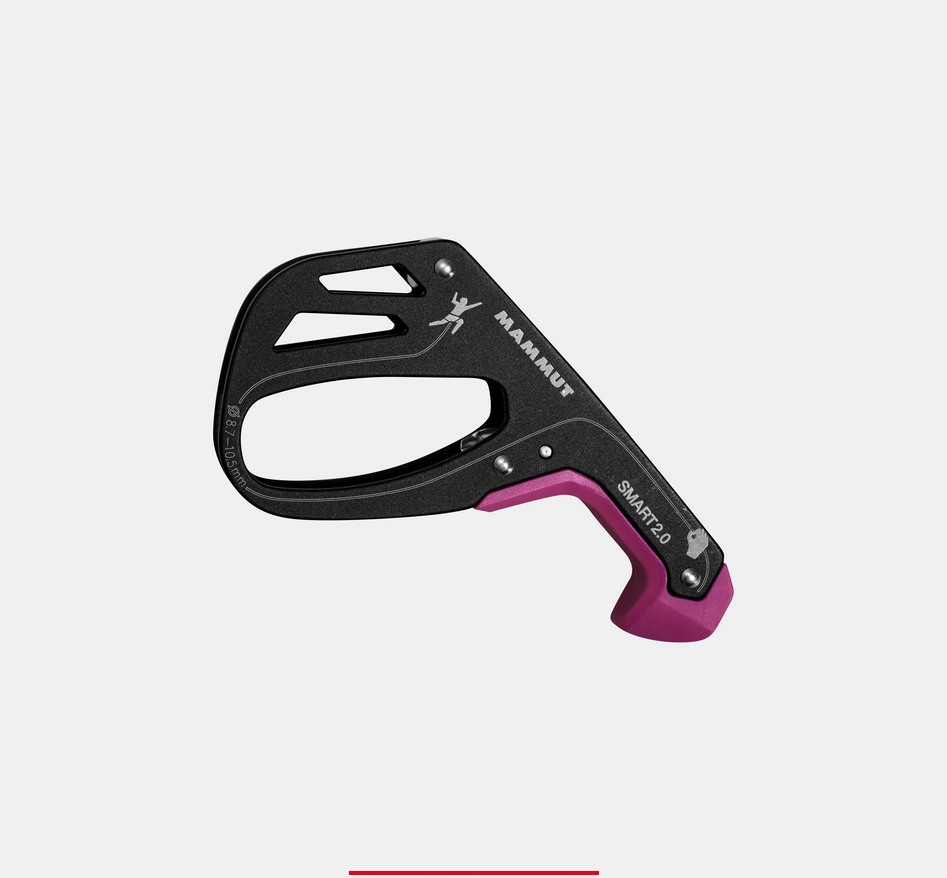 Przyrząd asekuracyjny Mammut Smart 2.0 Black szary, idealny do wspinaczki