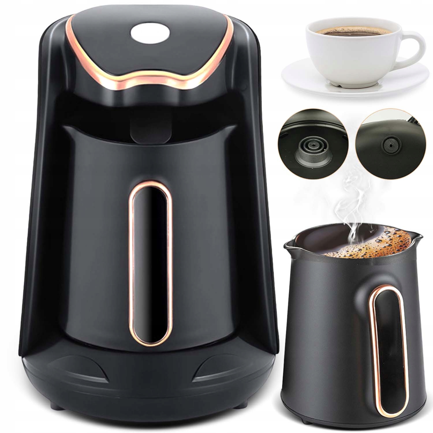 Zaparzacz Do Kawy Po Turecku Elektryczny Ekspres 300ML 600W Kawy Po Grecku