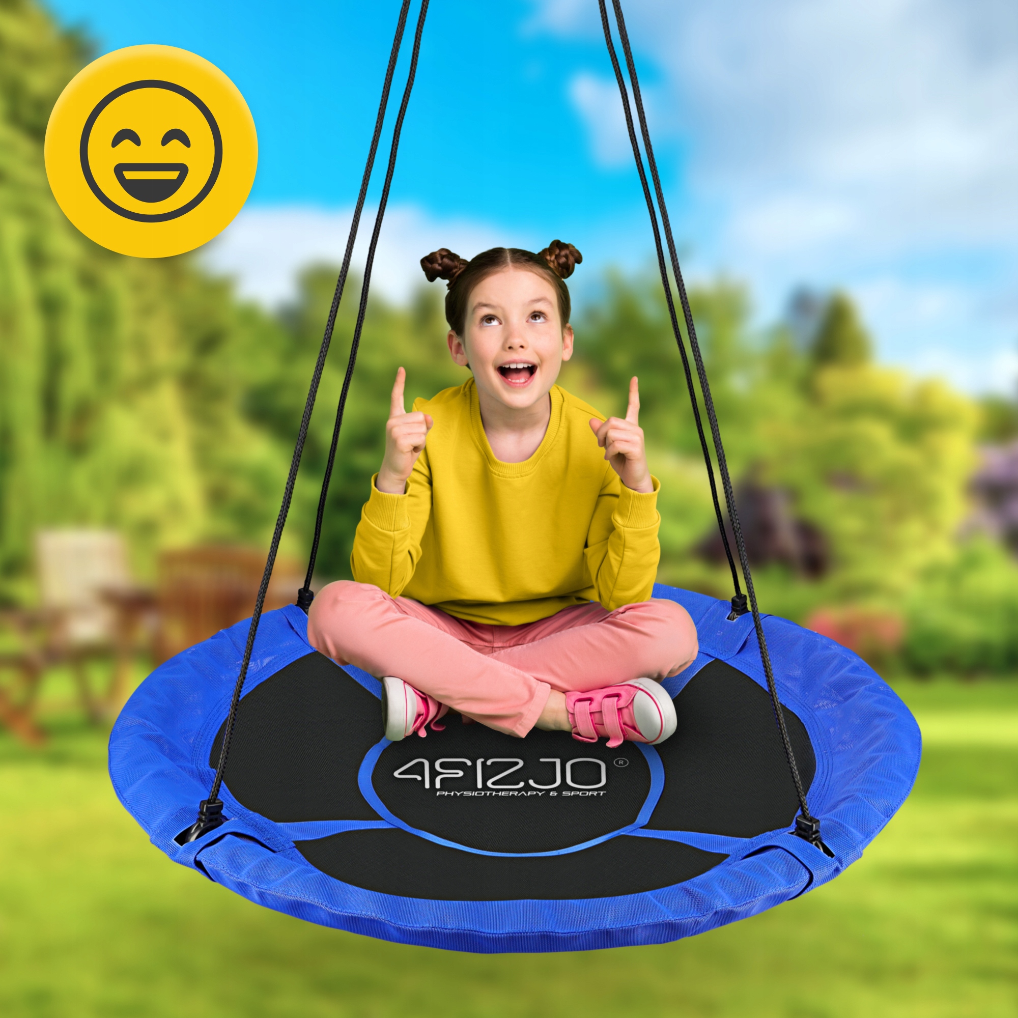 WYTRZYMAŁA HUŚTAWKA DLA DZIECI MOCNA DUŻA DZIECIĘCA BOCIANIE GNIAZDO L Styl inny