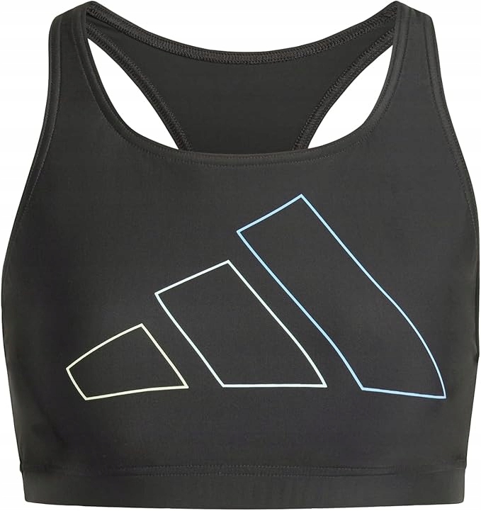 Stanik sportowy Adidas Big Bars 38 M damski czarny