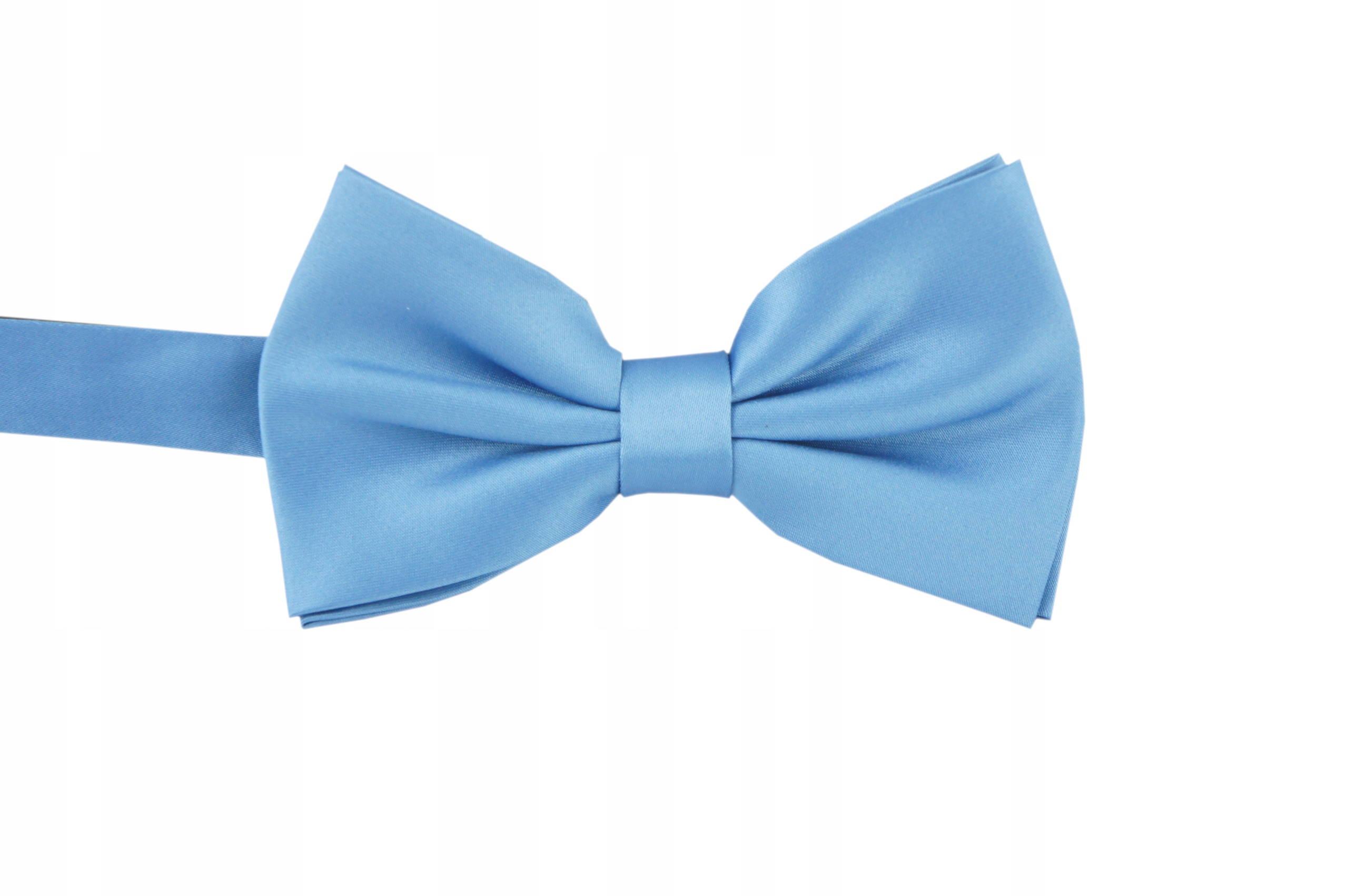 Mucha męska gładka do koszuli kolor JEANSOWY