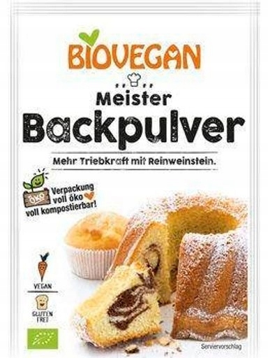 Levně 6 x Bio Vegan Kypřící prášek bezlepkový Bio (3 x 17 g) 51 g