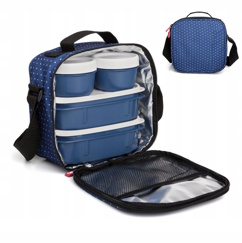 

LunchBox Torba termiczna na jedzenie 4 Pojemniki