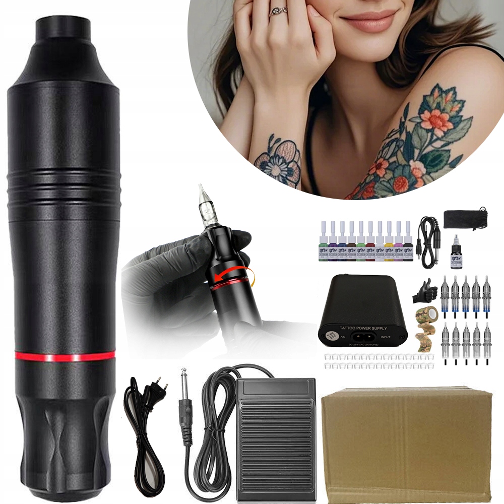 Bezdrátový Na Tetování Strojek Sada Na Tetování S Motorovým Perem